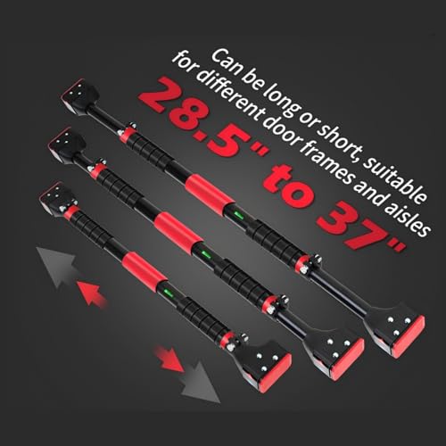 Pull Up Bar for Doorway, Adjustable Chin Up Bar with Smart Lock Mechanism, No Screws Strength Training Equipment for Home ...