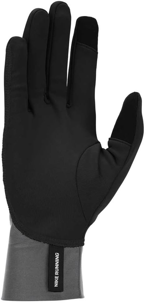 Men's Nike Pacer Midweight Gloves (Black/Smoke Grey/Silver)