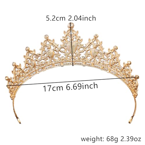 Crystal Tiara for Women and Girls – Rhinestone Princess Crown Headband Bridal Hair Accessories for Wedding, Birthday
