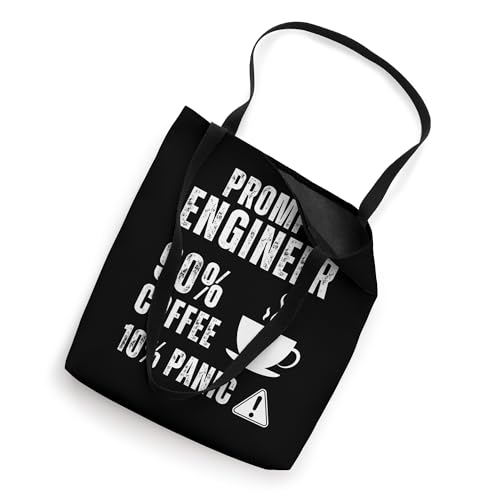 Prompt Engineer 90 Percent Coffee Rest is Panic Design Tote Bag