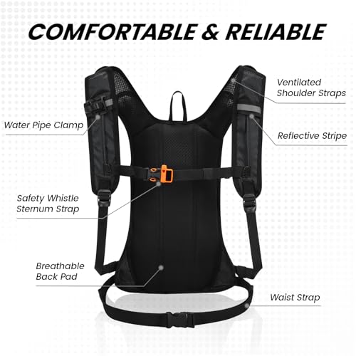 Nepest Hydration Pack Backpack for Women & Men, Lightweight Water Backpack with 2L Water Bladder for Hiking Cycling Runnin...