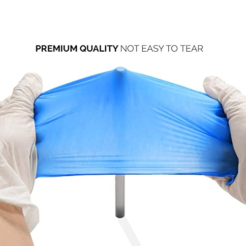 Basic Medical Synmax Vinyl Exam Gloves - Latex-Free & Powder-Free - Medium, BMPF-3002(Case of 1,000) Blue