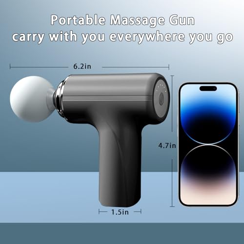 ZEOEZHBI Thanksgiving & Christmas Gift Pick, Mini Massage Gun, Deep Tissue Back Massager for Athletes, Back and Neck Massa...