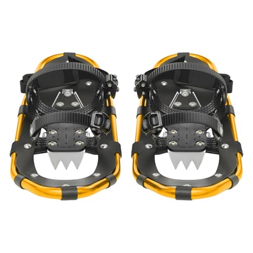Winter Snowshoe Set, Inch Snow Shoe Adjuatable Trekking Poles and Carrying Bag Sets, Lightweight Aluminum Snowshoes Sport ...
