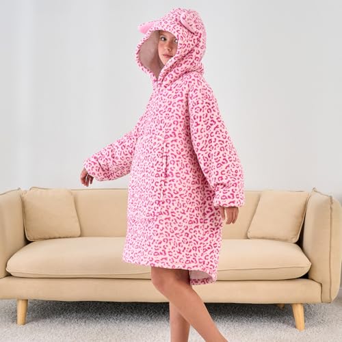 Unicorn Wearable Blanket Hoodie for Girls Unicorn Oversized Hoodie for Kids