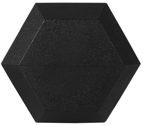 OLIXIS Rubber Hex Exercise & Fitness Dumbbell, Weights Set with Anti-Roll Design, Strength Training Equipment, Space-Savin...
