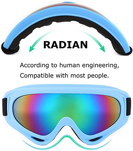 Yidomto Ski Goggles, 3 Pack Snow Goggles for Men, Women, Kids & Youth, UV400 Protection for Skiing & Snowboarding