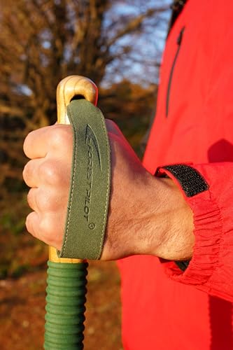 FOREST PILOT Trekking Pole - 1pc Pack Sassafras Wood Adjustable&Detachable Hiking or Walking Stick