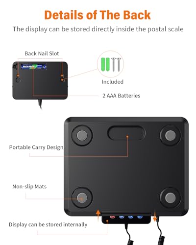 Shipping Scale 0.5oz-440lb High Accuracy Postal Digital Weight Luggage Scale for Packages Warehouse Home Small Business Pe...