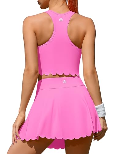 ATTRACO Tennis Outfits for Women Racerback Golf Dress Athletic Workout Dress