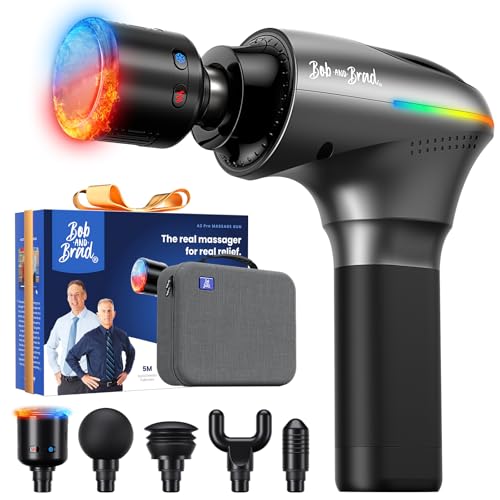 BOB AND BRAD A2 Pro Massage Gun with Heat and Cold Therapy, FSA Eligible/HSA Eligible, Professional Percussion Massage Gun...