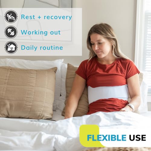 BraceAbility Rib Injury Binder Belt - Universal Brace for Women, Broken, Fractured, or Cracked Ribs, Cage Compression Wrap...