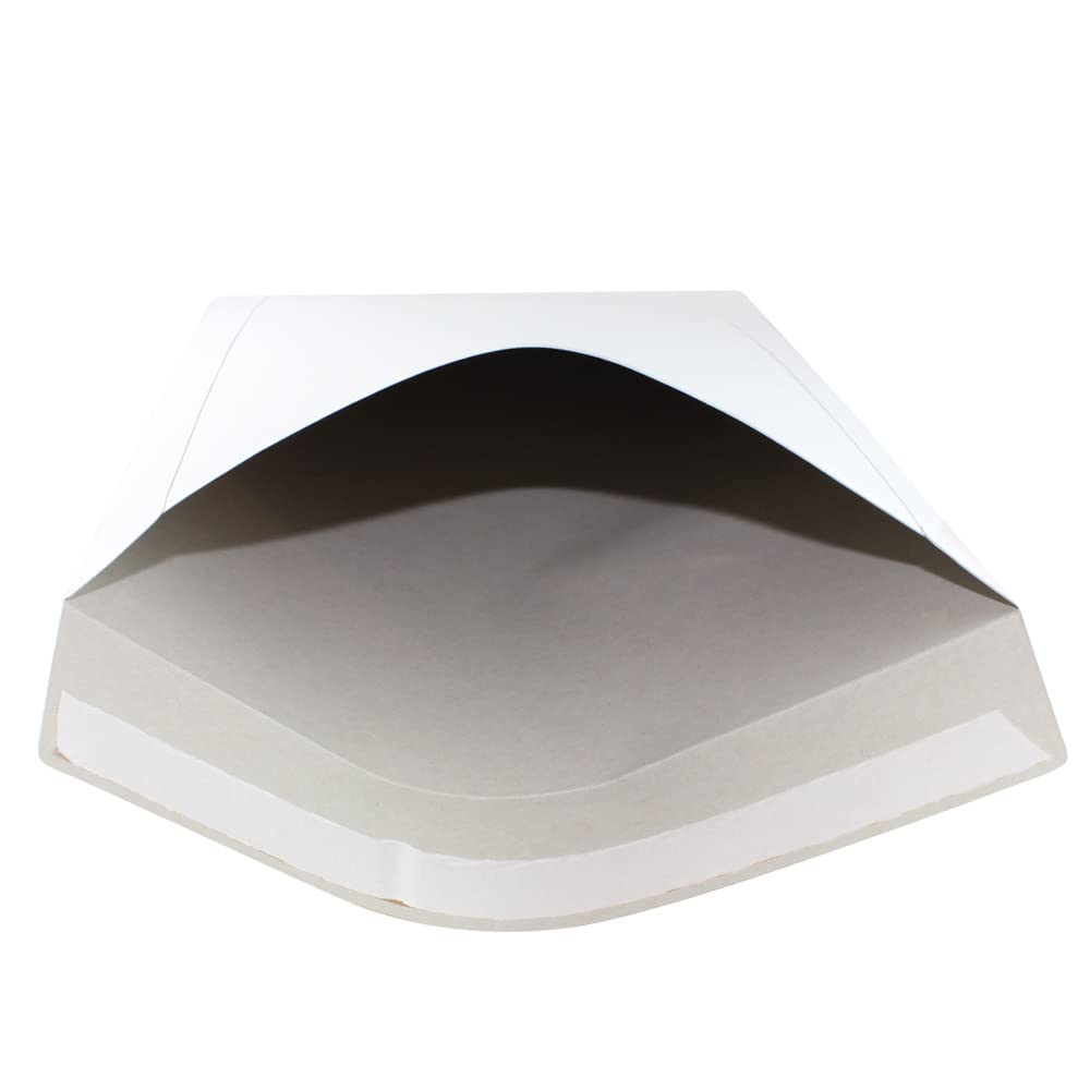 30 EcoSwift 6.5 x 4.5 Rigid Photo Mailers Stay Flats White Cardboard Self Seal Envelopes