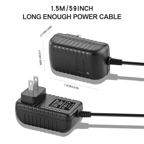 Massage Gun Charger 12v ~ 12.6v 1.0A Charger for 12.6v Massage Gun Power Cord Switch Power Supply