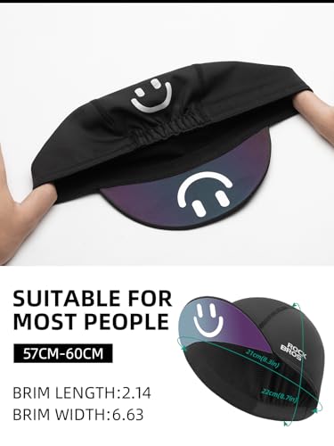 ROCKBROS Winter Cycling Caps for Men and Women Windproof Cycling Hat Under Helmet Liner Breathable Sweat Absorbent with Su...