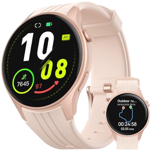 Parsonver Smart Watch, Built-in GPS, Bluetooth Calling, Fitness Watch for Women with 100+ Sport Modes, IP68 Waterproof, He...