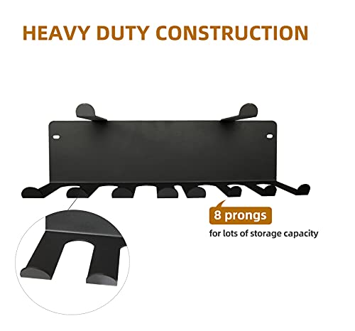 2 Tier Multi-Purpose Heavy Duty Storage Rack for Resistance Bands, Straps, Jump Ropes, Foam Rollers, Chains, Weight Belts,...