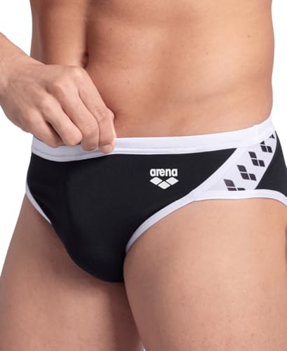 ARENA Men's Icons Solid Swim Briefs Professional Training Swimsuit Sports Trunk