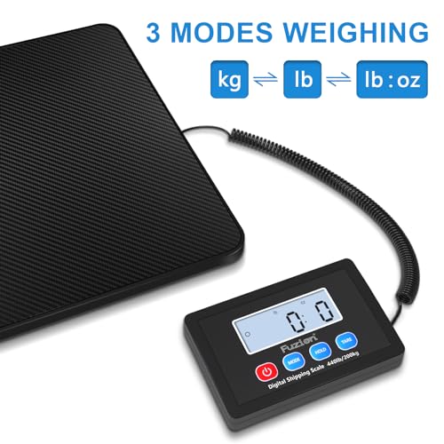 Fuzion Shipping Scale, 440LB x 10g High Accuracy Postal Scale, Hold/Tare Function, Digital Shipping Postal Scale for Packa...
