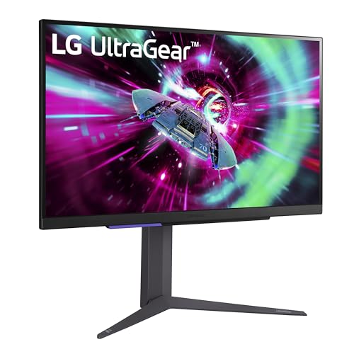 LG 27" UltraGear 4K UHD (3840x2160) Gaming Monitor, 144Hz, 1ms, VESA DisplayHDR 400, G-SYNC and AMD FreeSync Premium, HDMI 2.1, DisplayPort, 4-Pole HP Out DTS HP:X, Tilt/Height/Pivot Stand, Black