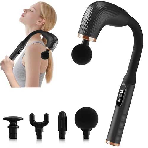 UFFAE Massage Gun with Upgraded Extension Handle, Back Massager for Pain Relief Deep Tissue, Muscles/Neck/Shoulders/Waist/...