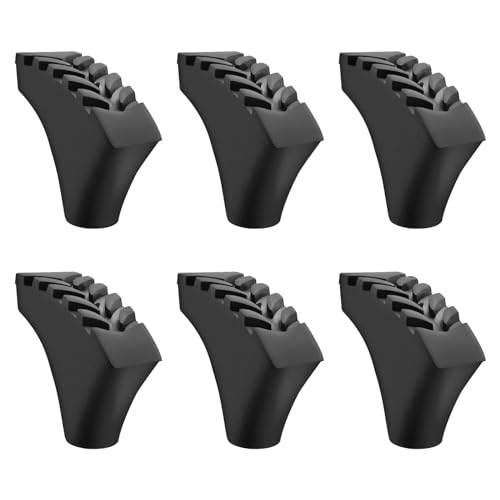 Inscool 6Pcs Replacement Cane Tips - Walking Sticks Accessories, Fit Most Trekking & Hiking Poles