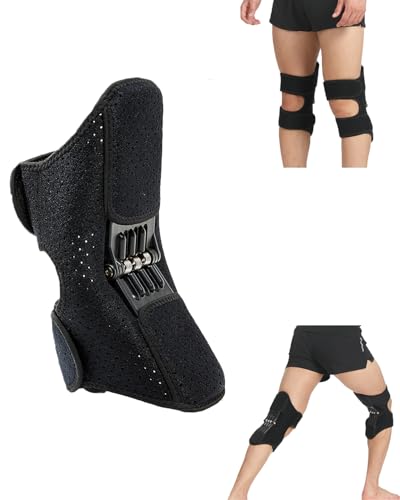 Professional Knee Brace with Triple Spring Support - Enhanced Stabilizer for Squats, Climbing & Active Support | Carbon St...