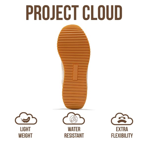 Project Cloud Fashion Sneakers for Women 2026 – Lightweight Lace-Up Shoes for Women with Memory Foam Insoles – Trendy Wome...