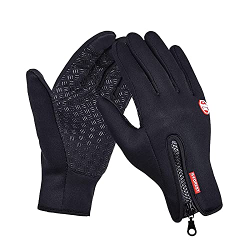 FOXLVDA Winter Warm Gloves for Men and Women, with Windproof and Waterproof Features, Sensitive Touch Screen Texting Finge...
