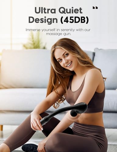 FVZ Massage Gun with Upgraded Extension Handle, 10MM Massage Gun Deep Tissue, Back Massager, Muscles/Neck/Shoulders/Waist/...