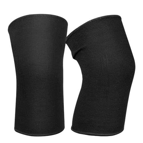 JUSDIQIR Knee Brace 2 Pack Knee Pads, 1 Pair Knee Braces Compression Sleeves For Women Men, Knee Protector for Knee Pain J...