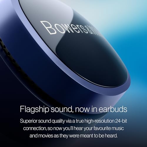 Bowers & Wilkins Pi8 Wireless Bluetooth Earbuds (Midnight Blue), in-Ear Bluetooth Earphones with Qualcomm & aptX Lossless,...
