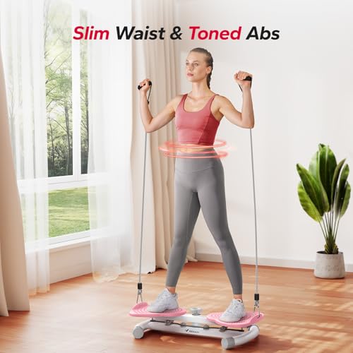 MERACH Waist Twister Machine Exercise, Ab Twist Board with 300 lbs Weight Capacity, Abs Workout for Slim Waist and Core Ab...