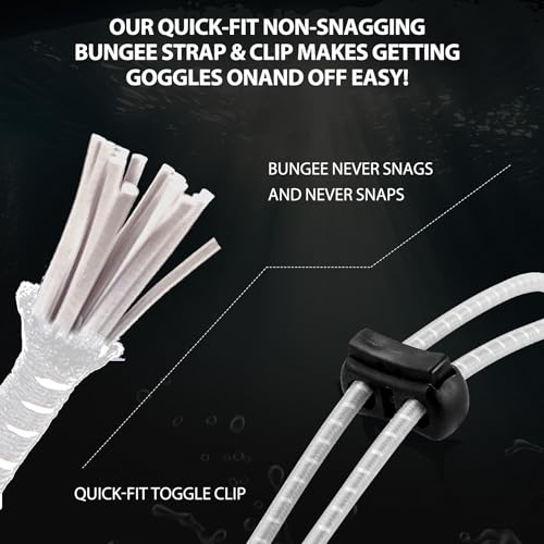 Otionus Swim Goggles for Adult Men Women Youth, Bungee Strap Swimming Goggles No Hair Pulling Mirrored/Clear Lens Goggles