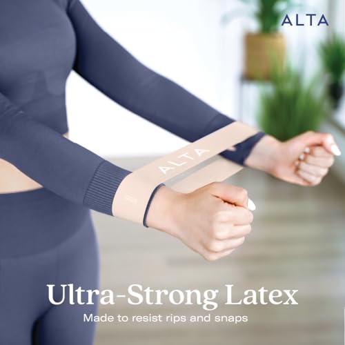 ALTA Mini Loop Bands for Exercise - Premium Durable Latex - Small Resistance Bands for Women, Booty Bands for Working Out,...