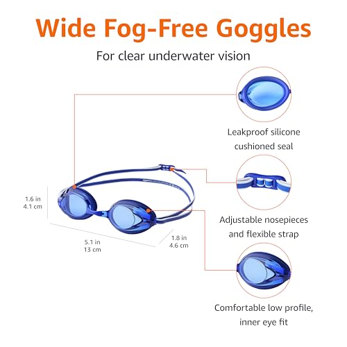 Amazon Basics Unisex Swim Goggles