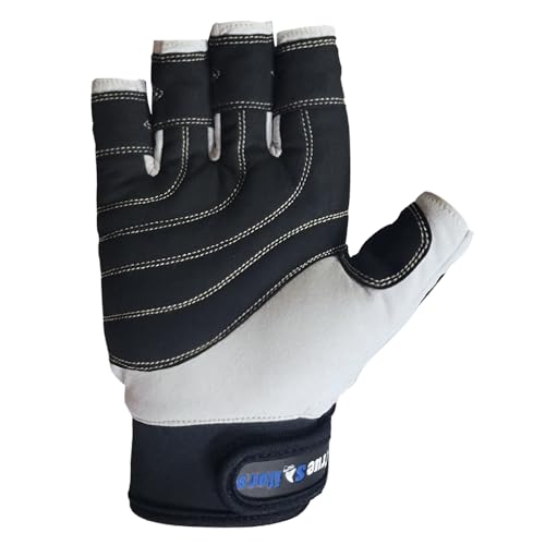 MRX Sailing Gloves for Men & Women 3/4 Finger Grip Great for Sailing, Yachting, Paddling, Kayaking, Fishing, Dinghying Wat...