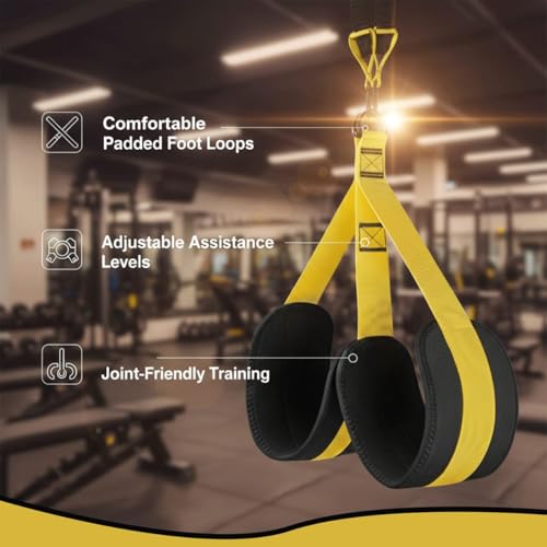 Pull Up Assistance Bands – Heavy Duty Adjustable Pull Up Assist Bands with Foot & Knee Support for Pull Up Bar, Pull Up Re...