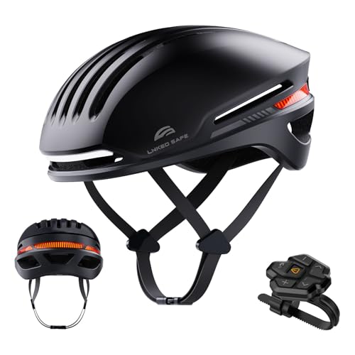 ASIEVIE Bike Helmet with Bluetooth, Smart Bike Helmet for Adults Men Women with Built-in Speakers, Auto Brake Blinker, Fro...