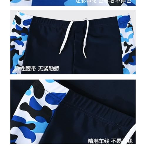 Boys Swimsuit 3 Piece Rash Guard Swim Shirt and Swimming Trunks with Cap Summer Lightweight Trendy Bathing Suits