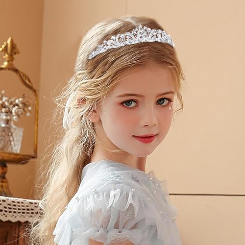 TOBATOBA Silver Tiara and Crown for Women Girls, Crystal Wedding Tiaras for Bride, Princess Bridal Tiara Quinceanera Crown...