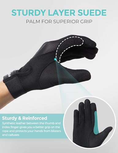 FitsT4 Sports Horse Riding Gloves Equestrian Women Mesh Breathable Gloves for Horseback Riding Touchscreen