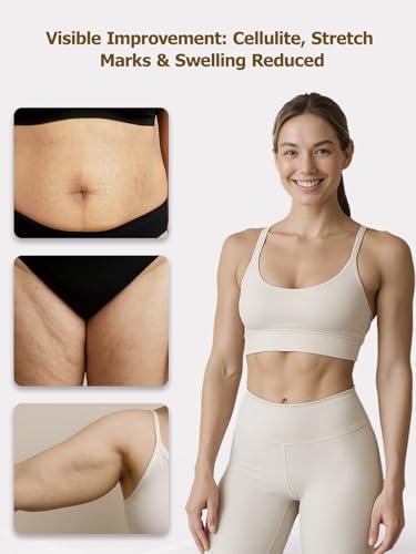 Yuonry Lymphatic Drainage Massager & Anti Cellulite Massage Tool, Helps Reduce Stretch Marks & Cellulite, for Legs, Arms &...