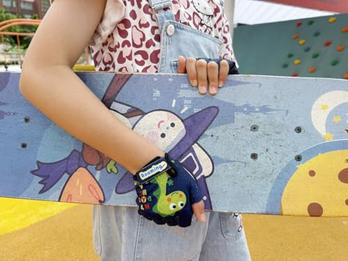 Boyiexin Kids Half Long Finger Climbing Gloves for Age 1-10 Boys Girls Gymnastics Monkey Bars, Good Grip Control Gloves fo...