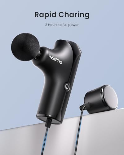 RENPHO Mini Thermacool Massage Gun with Heat and Cold, Professional Pocket-Sized Percussion Massager, FSA Eligible HSA, Po...