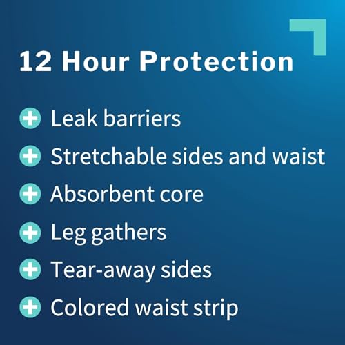 McKesson Youth Training Pants, [14 Count], Overnight Disposable Pull Up Diapers, L/XL, 60-125 lbs, Absorbent 12 Hour Leak ...