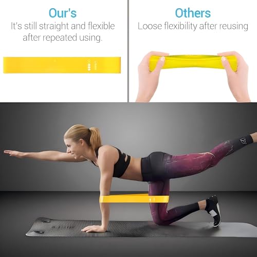 Resistance Bands for Working Out 6 Pack Resistance Bands for Arms,Elastic Pilates Flexbands for Physical Therapy Yoga, Str...