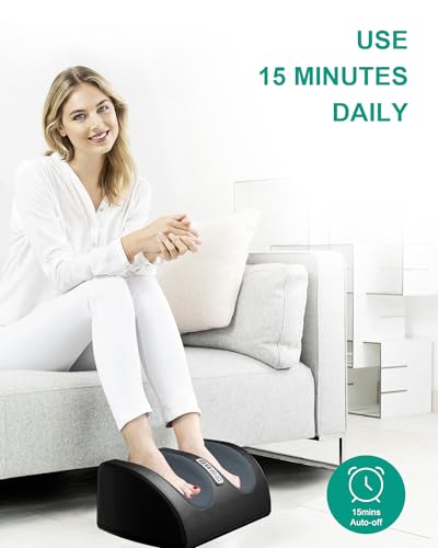 LINGTENG Shiatsu Foot Massager with Heat, FSA Eligible HSA Foot Massager for Foot Massage and Calf Massage, Foot and Calf ...