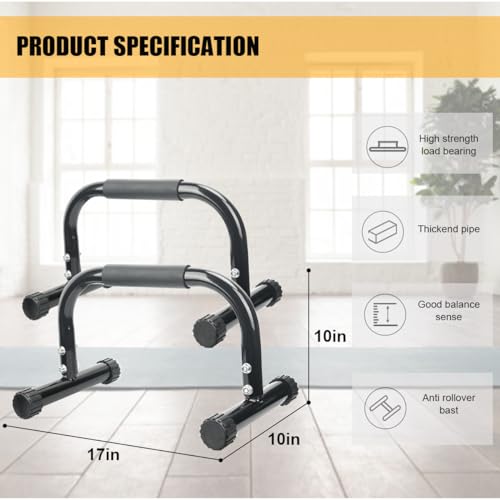 AmazeFan Parallettes Bars, Push Up Bars Strength Training For Handstands, Full Planche & Dips, Calisthenic, Gymnastic, [1...