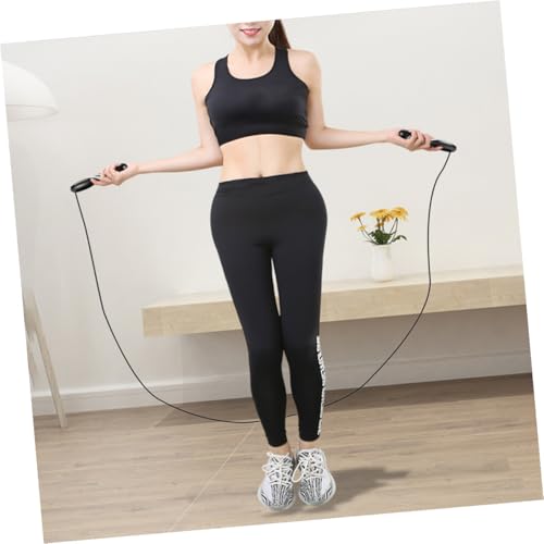 BIUDECO Electronic Counting Jump Rope Weighted Steel Wire Fitness Skipping Rope for Workout Training with Digital Counter ...